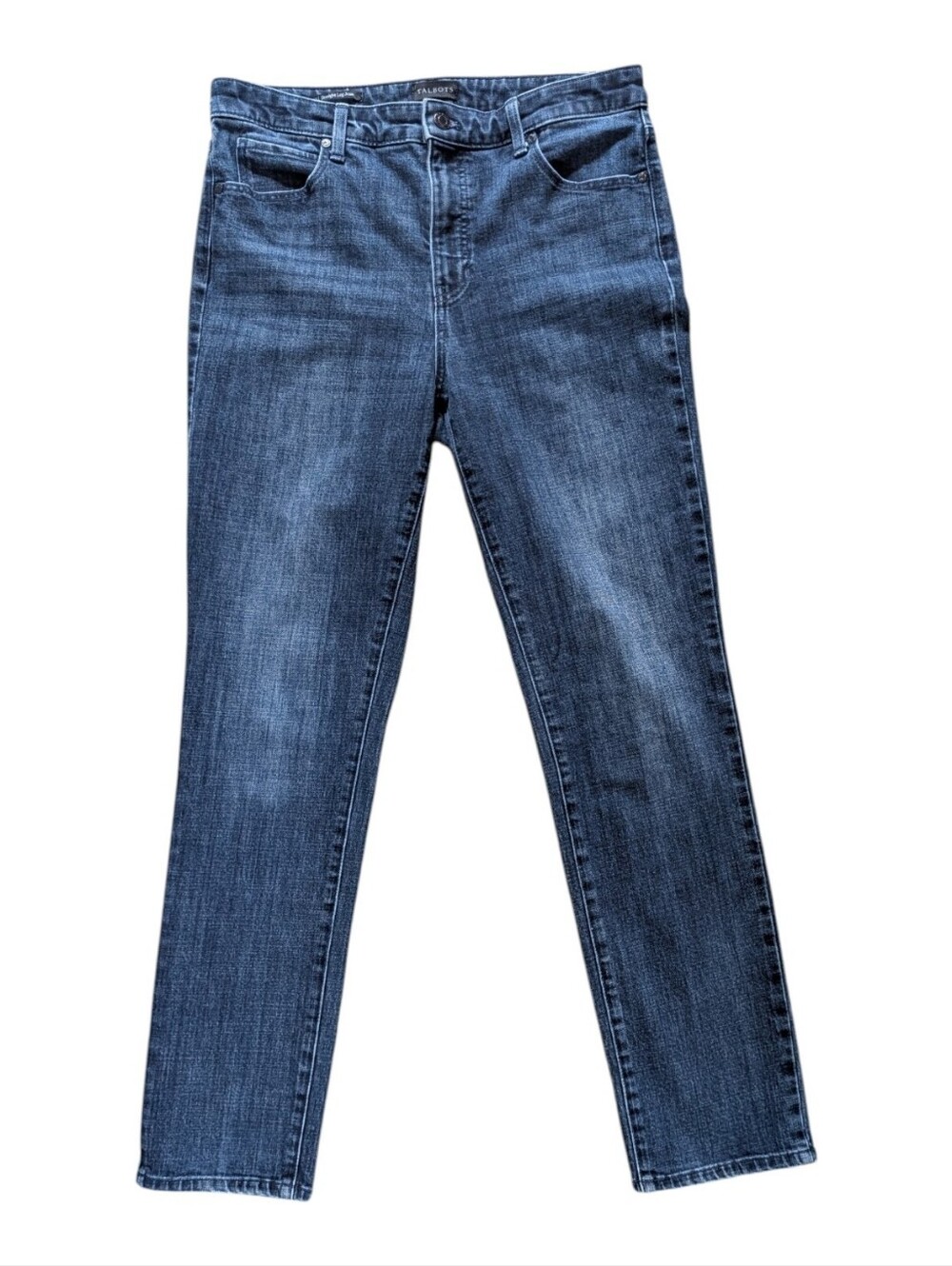 Talbots Women's Classic Straight Leg Dark Wash Denim Jeans 10